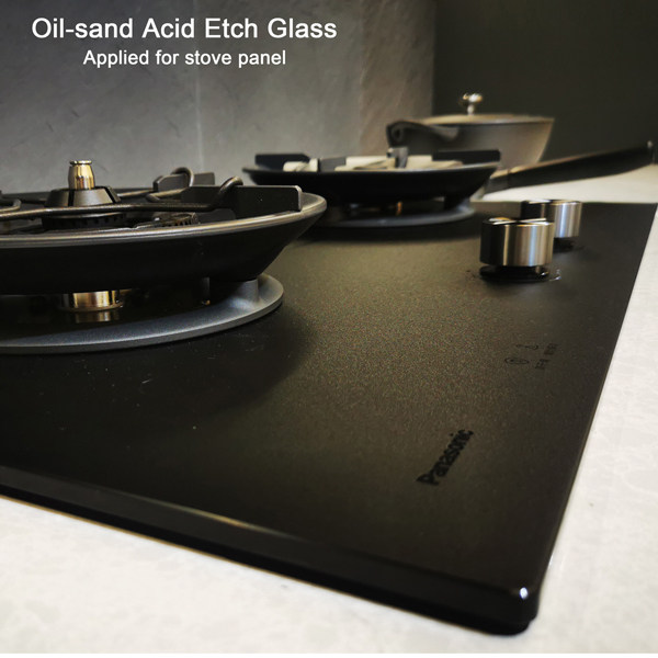 Acid Etched Design Glass